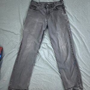 Carhartt Men's Gray Straight Jeans